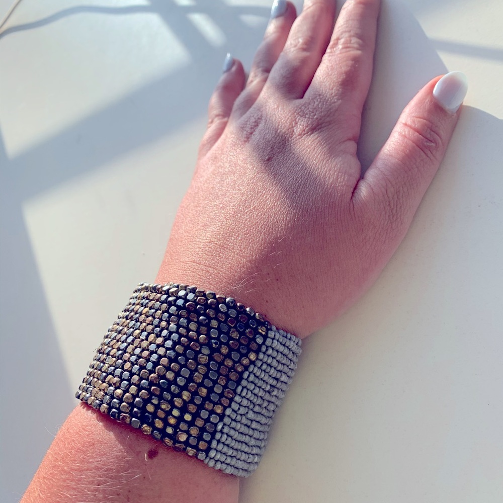Vintage beaded cuff